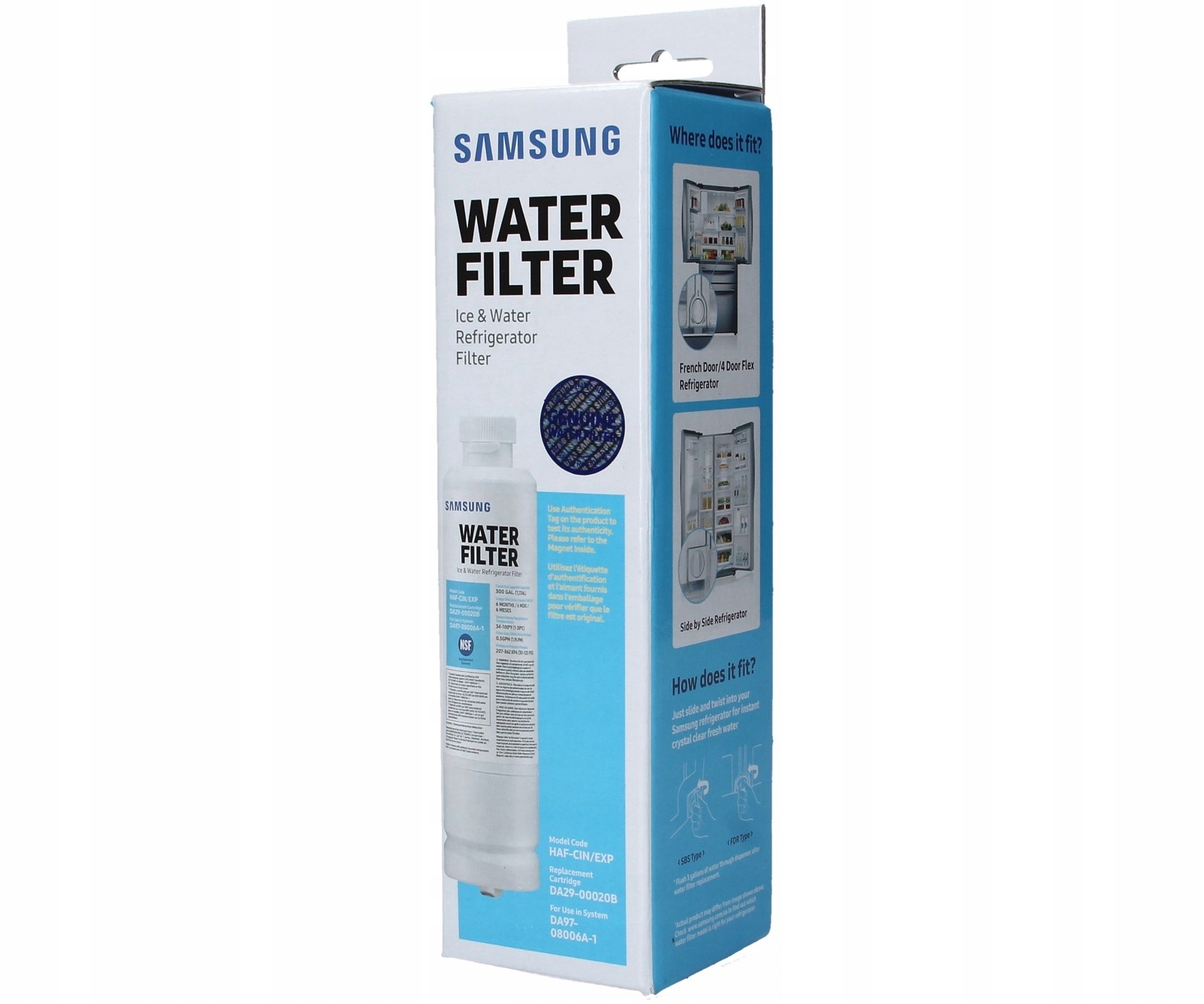 

Filtr Wody do lodówki Samsung DA29-00020B Haf-cin