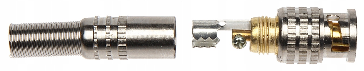 SKRĘCANY WTYK BNC PACZKA PO 10SZT BNC-W/SKR-MET Złącza wtyk BNC