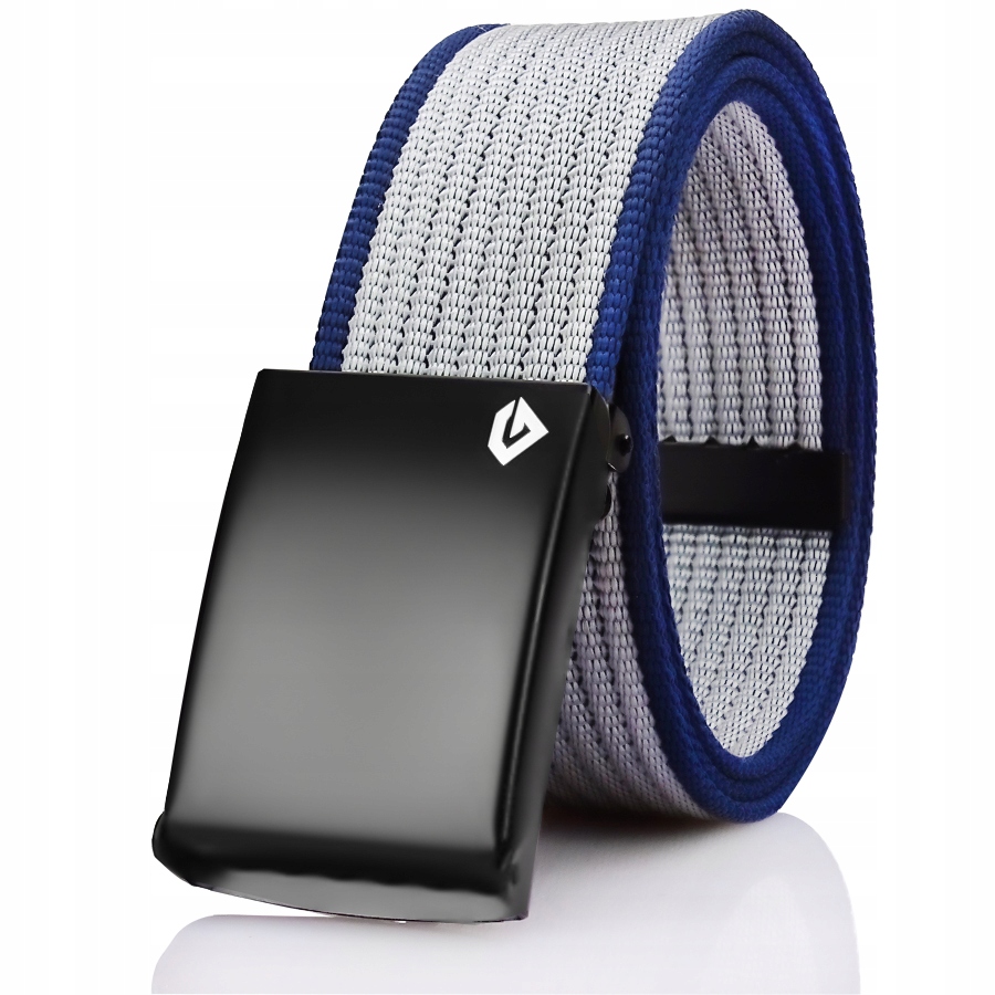 

Pasek Męski Czarna Klamra Zacisk Parciany Szeroki