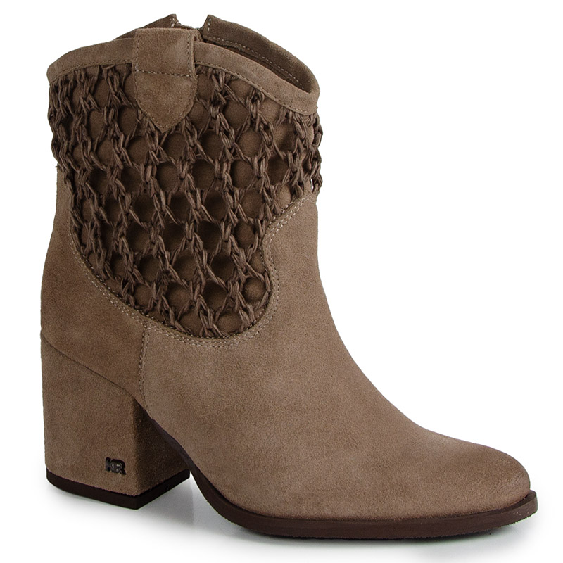 Karino 5868 Béžové Taupe Kožené Kotníkové Boty Nezateplené 40