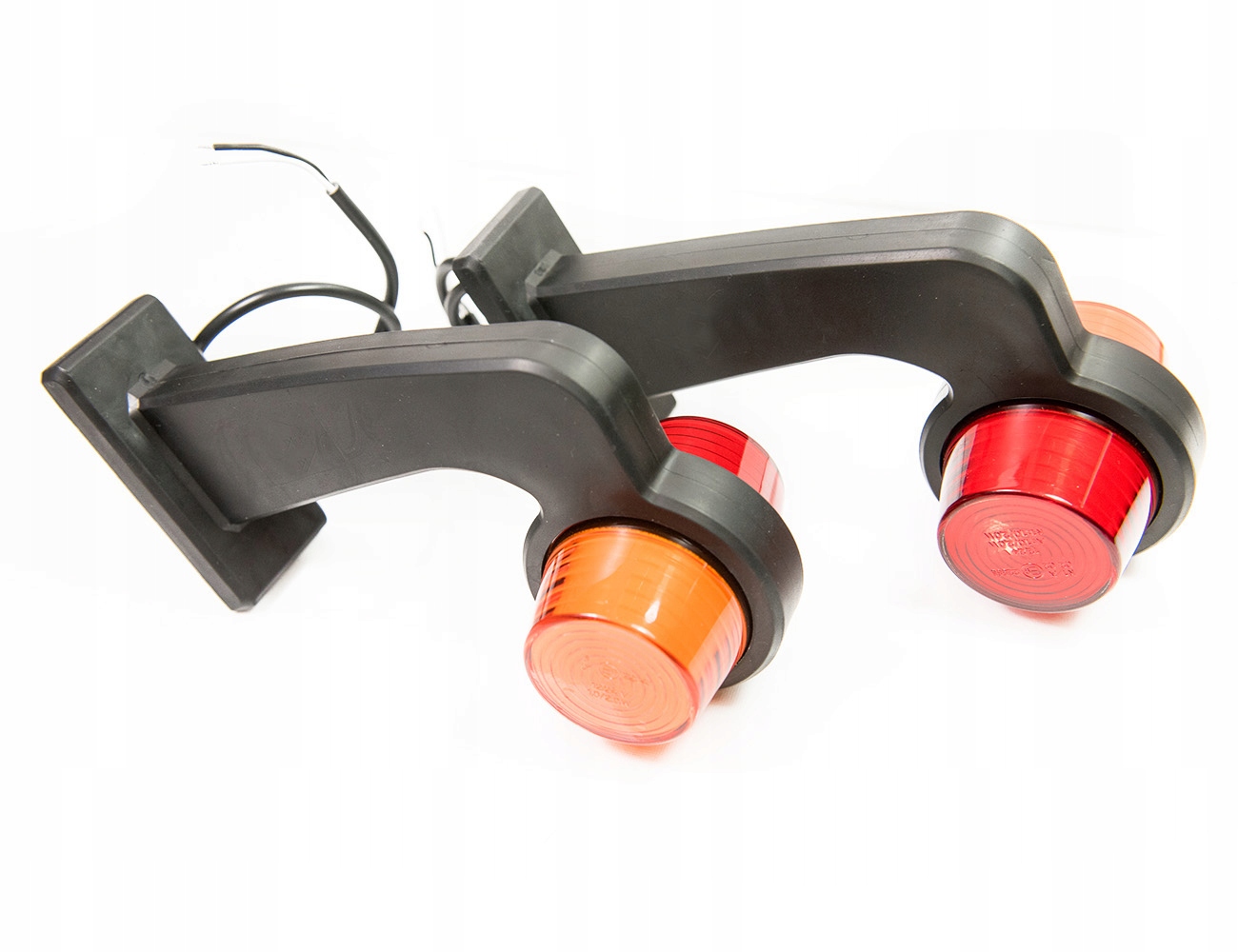 2× Obrysówka czerwono pomarańczowa old school tuning LED NEON style TIR