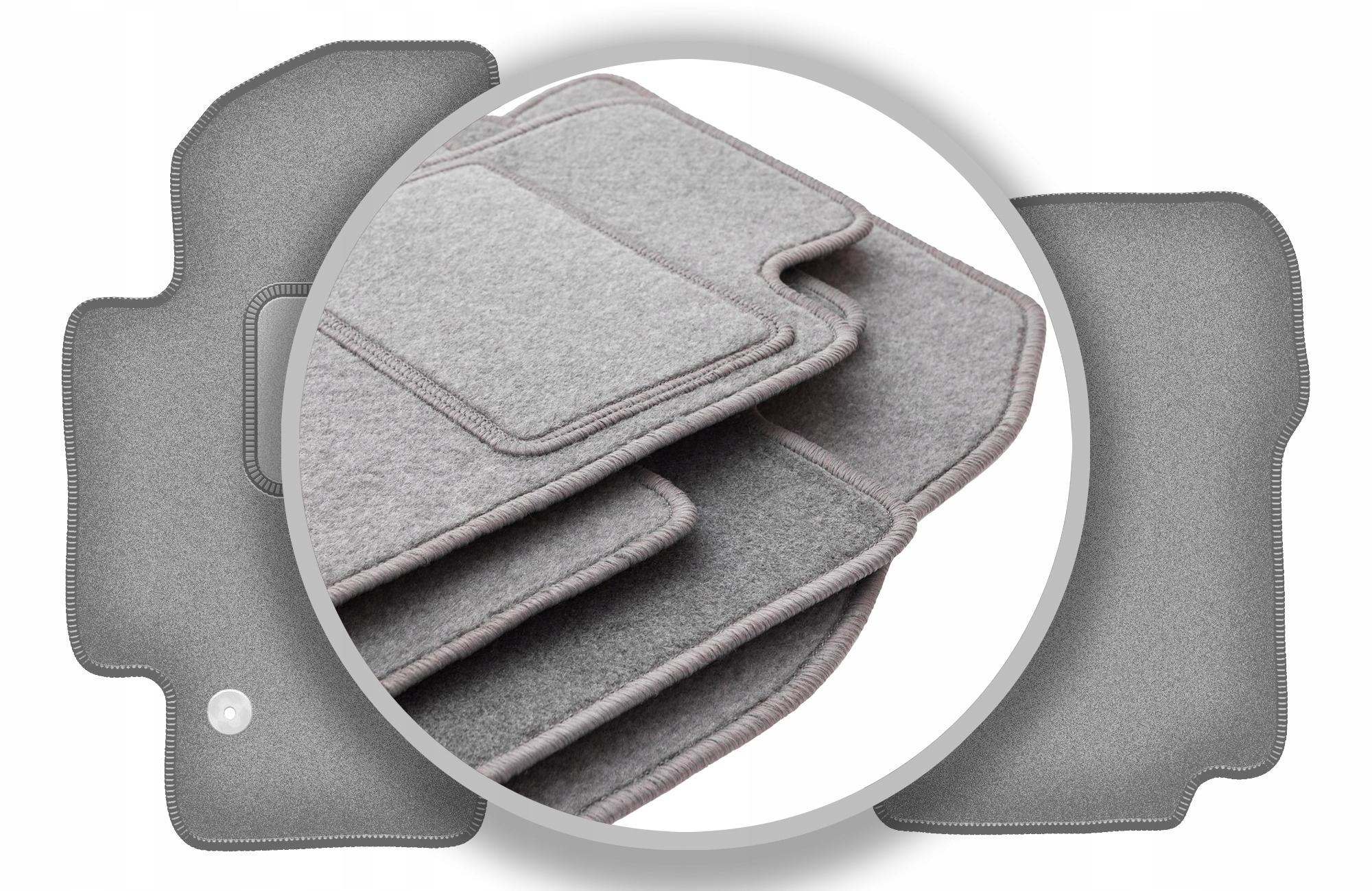 Velurové koberce Oslo šedé pro: Nissan NV200 dodávkový 2009