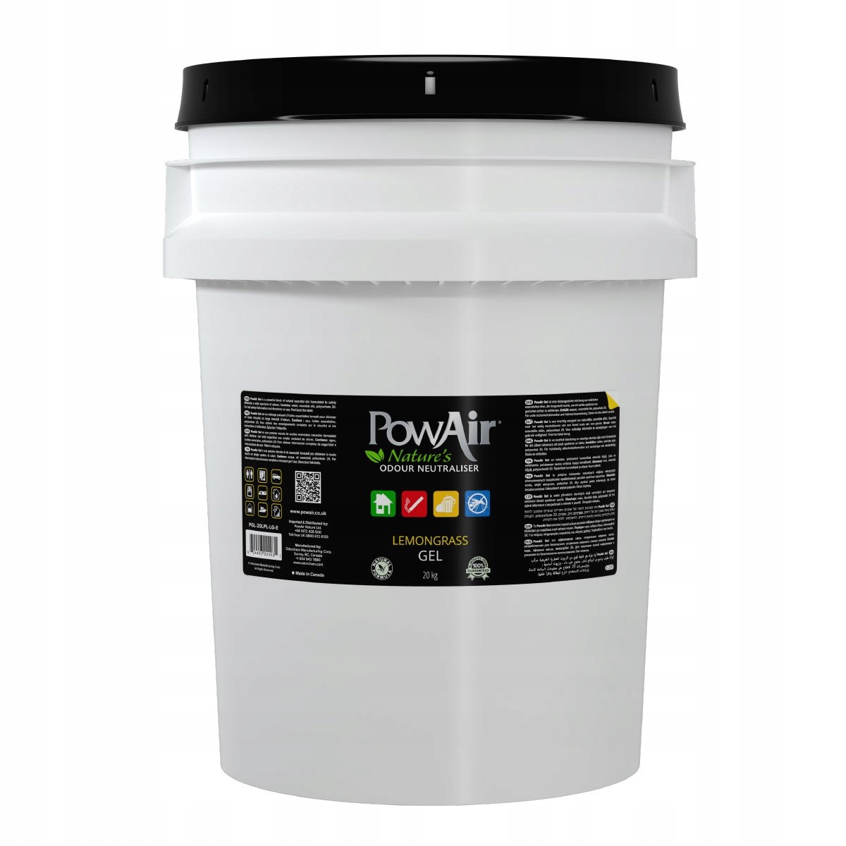 Neutralizátor pachů PowAIr gel 20 kg Lemongrass