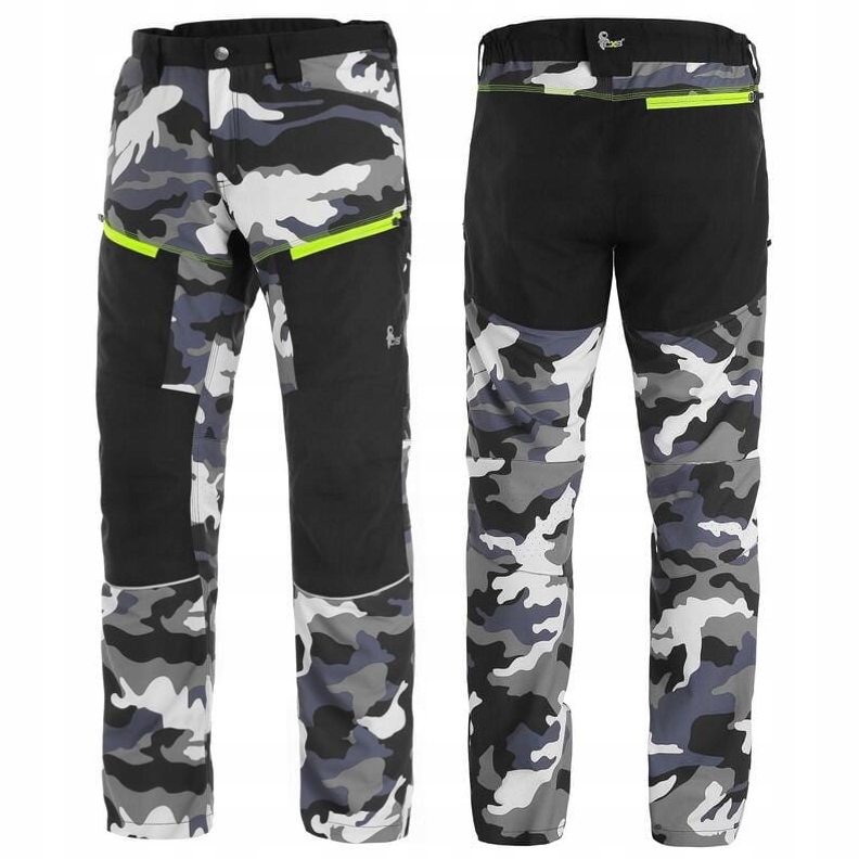 Spodnie Moro Męskie Robocze Codzienne Cxs Dixon Szaro-białe M