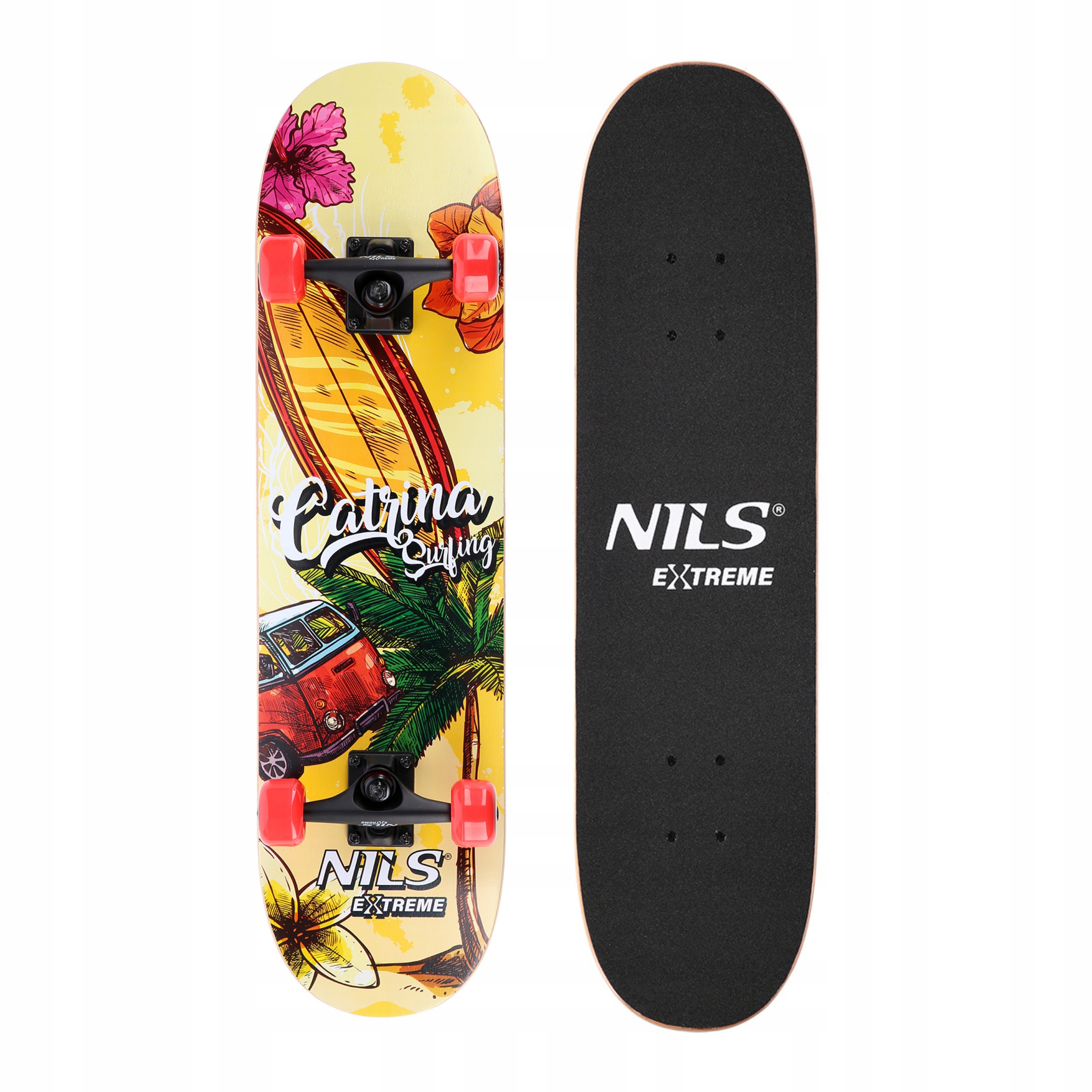 Deskorolka skatepark drewniana 100kg Abec 7 Nils Extreme