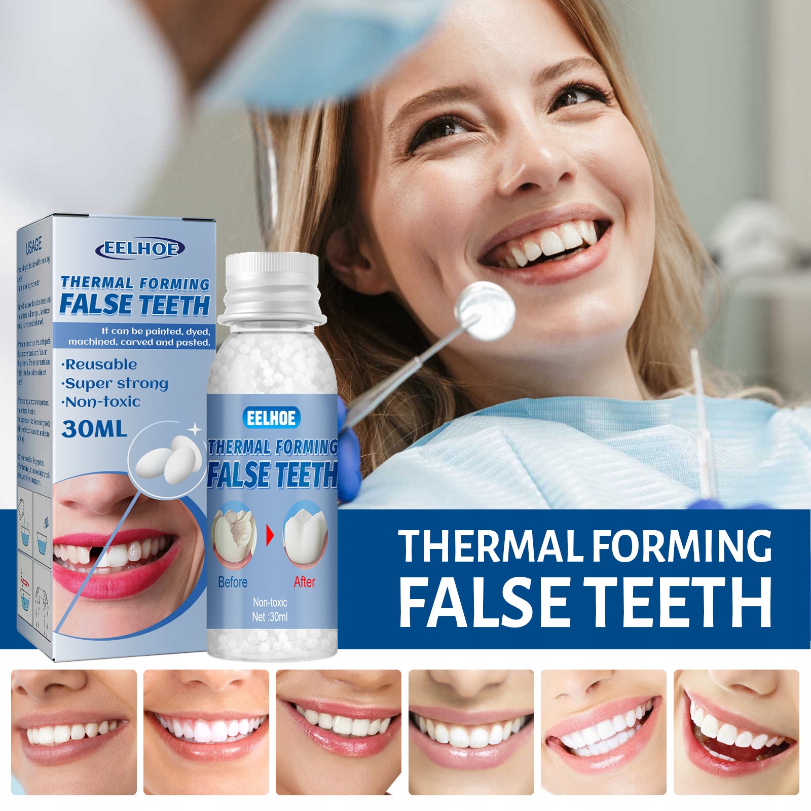 20g/30g Thermal Forming False Teeth Whitening Marka inna marka