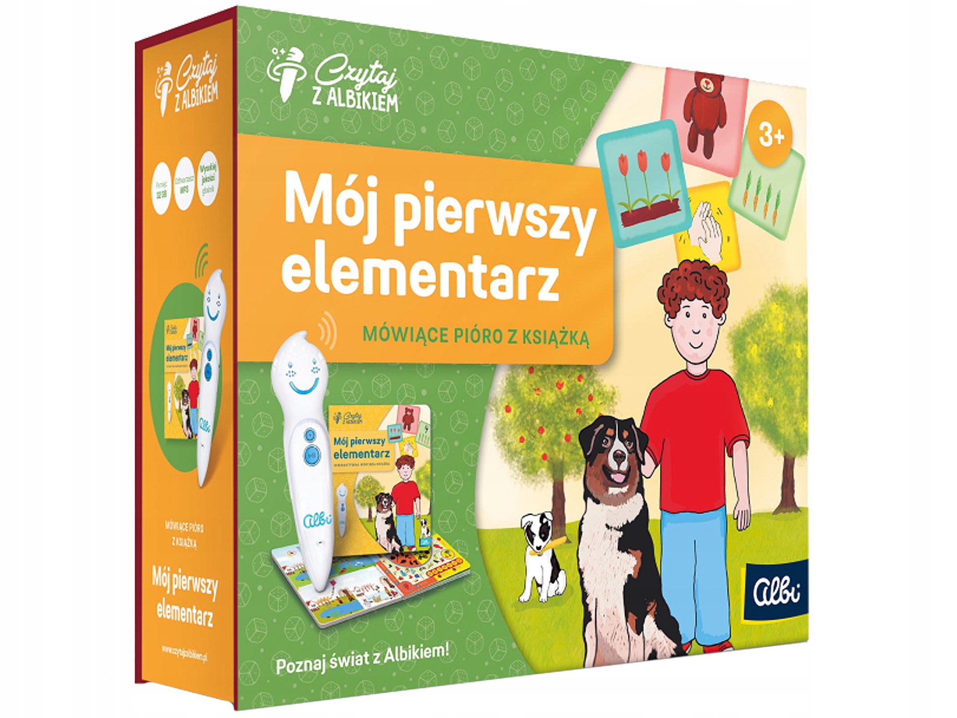 Czytaj z Albikiem zestaw pióro + Mój Pierwszy Elementarz praca zbiorowa