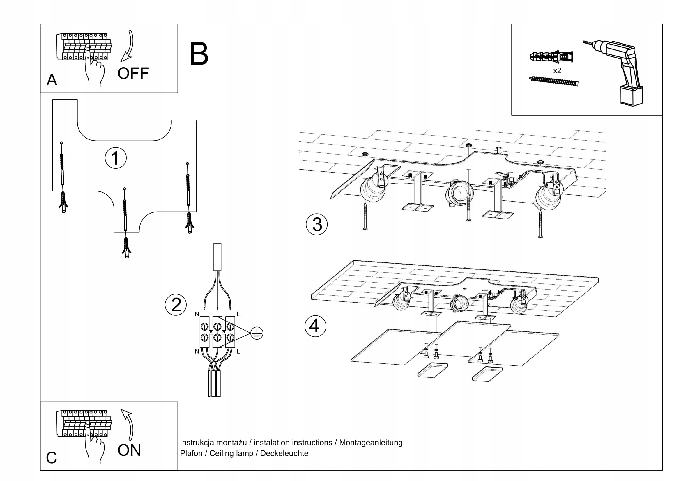 PLAFON LED NOWOCZESNA LAMPA ŚCIENNA FABIANO SZKŁO CHROM SALON SOLLUX Kolor biały