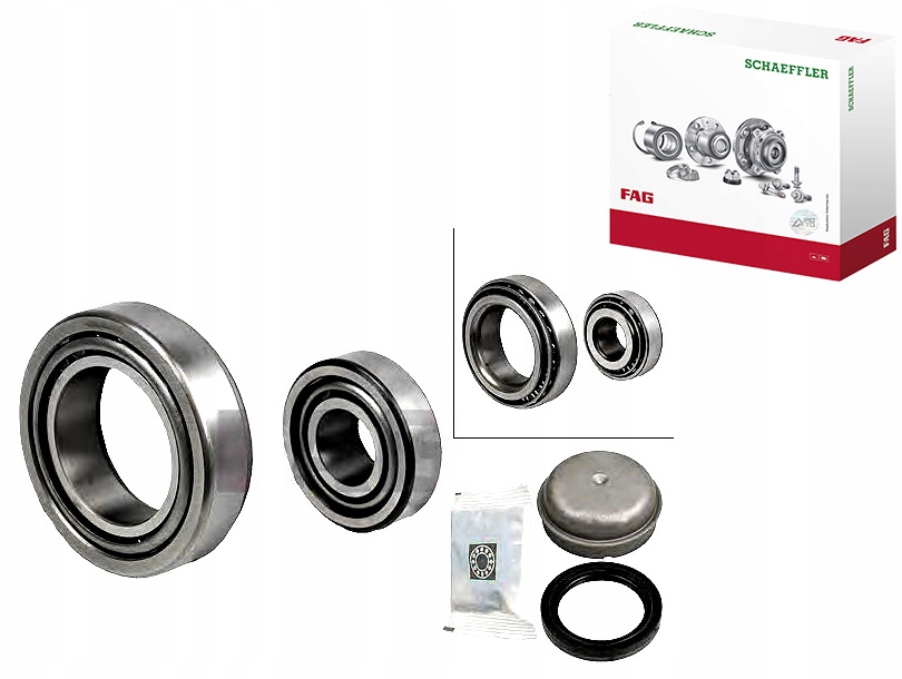 Ložisko Kola Mercedes Přední W211 02- Fag Sada pro řidiče #35