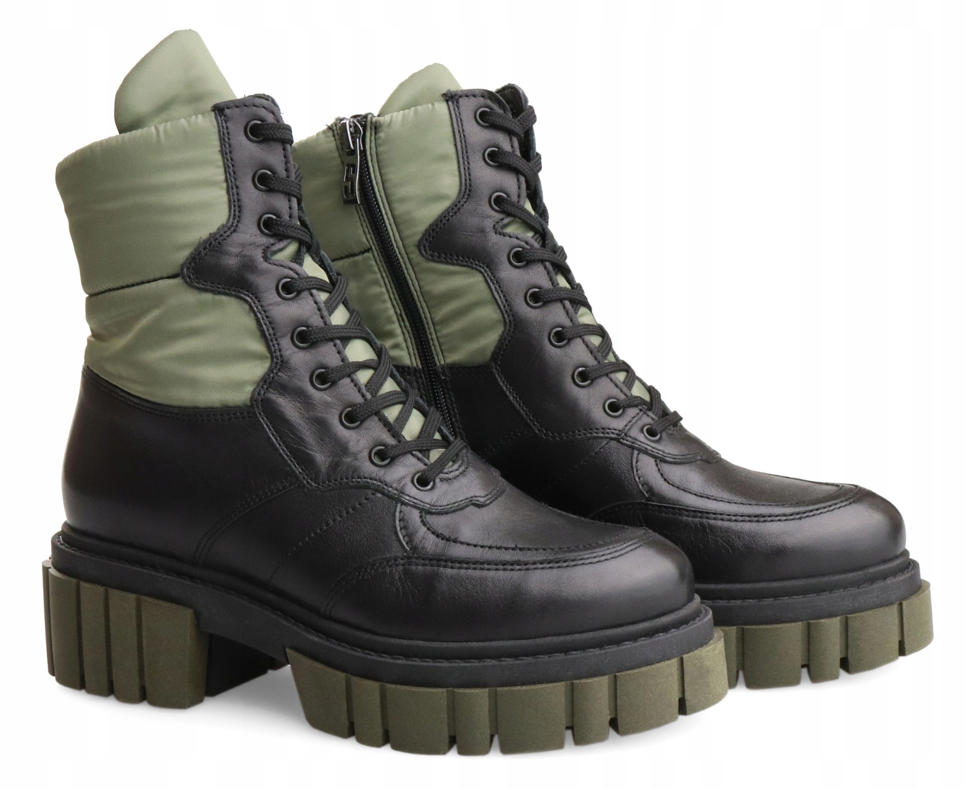 czarne skórzane trzewiki trapery SIMEN 5237A Marka Simen