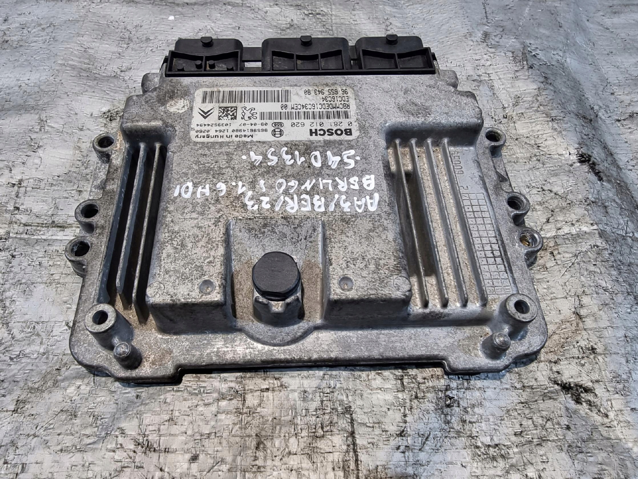 computer Centralina Motore BOSCH 0281012620 CITROEN BERLINGO e LIFT 1.6 HDI