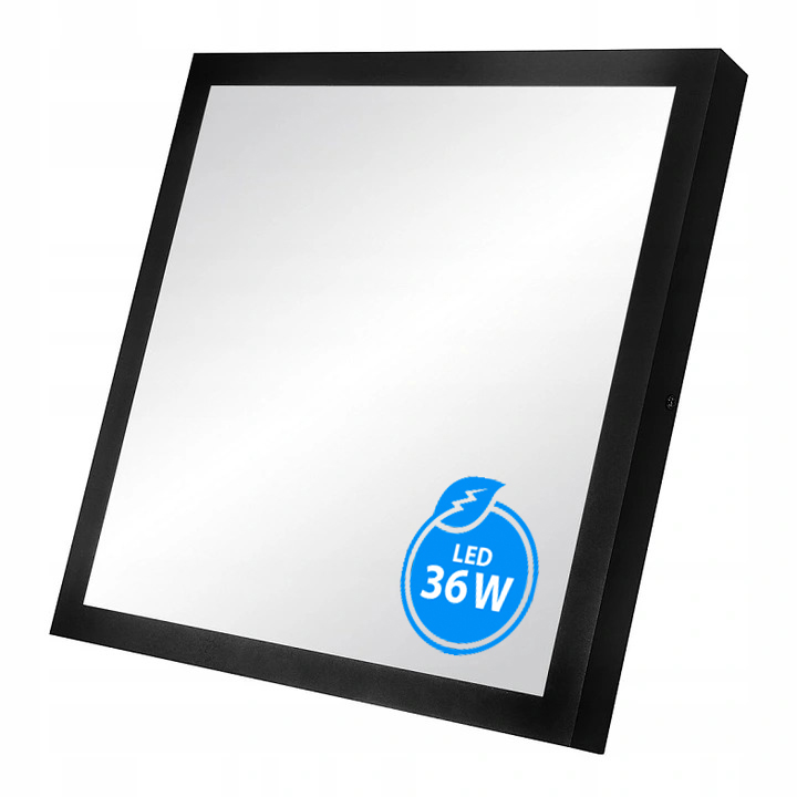 

Panel Led 36W Natynkowy czarny 40x40cm Plafon