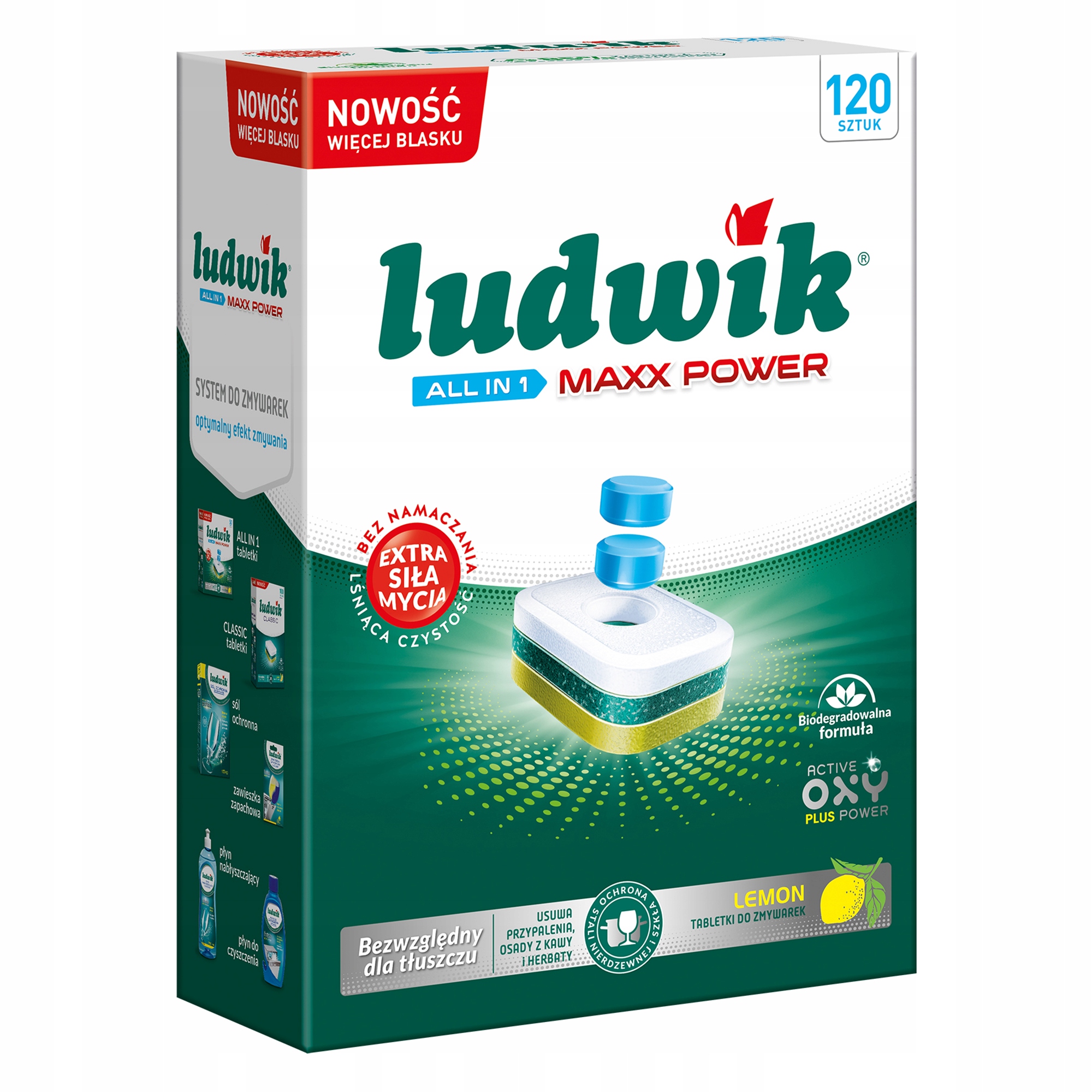 

Ludwik Tabletki Do Zmywarek All In 1 Maxx Lemon
