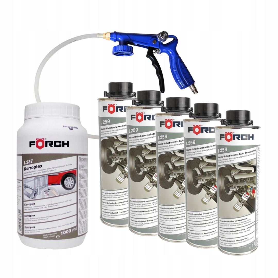 Forch Korroplex L237 x1 Forch L259 bezfarebný vosk x 5 pištoľ