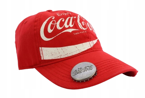 Kšiltovka s Otvírákem Coca-Cola Vintage 54-59 Cm červená