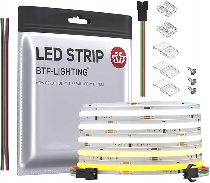Btf-lighting Fcob Spi Cct Elastická Led páska