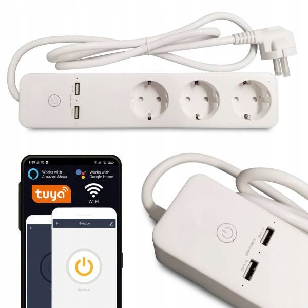 

Przedłużacz Listwa Sterowanie WiFi Tuya Smart Home