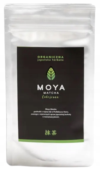 Moya Matcha Codzienna Organiczna japońska herbata Bio Matcha Latte 100 g