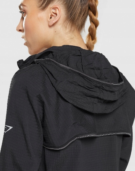 GYMSHARK KURTKA DAMSKA CZARNA SPORTOWA WIATRÓWKA M 0Z3D6_A* Marka Gymshark