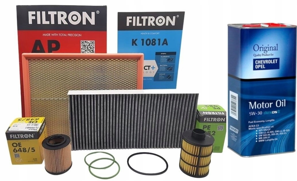 

5L Olej Zestaw Filtrów Opel Signum Vectra C 1.9CDT