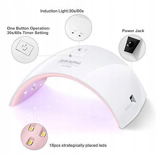 VISHINE Zestaw Lakierów Do Paznokci Z Lampą UV LED 36W 6 Kolorów — miniatura 5