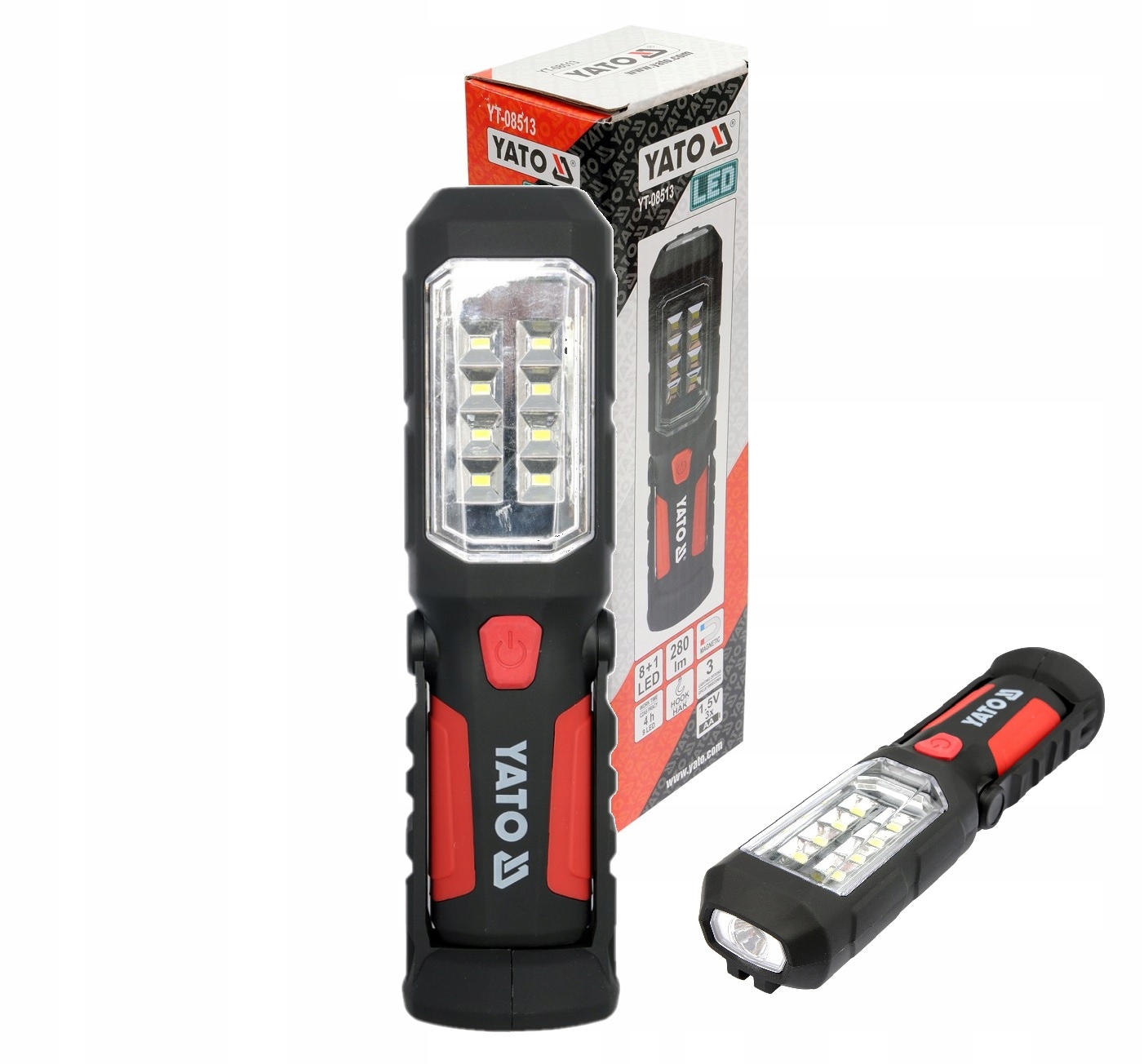 

Latarka Warsztatowa 2w1 Led Magnes 280lm YT-08513