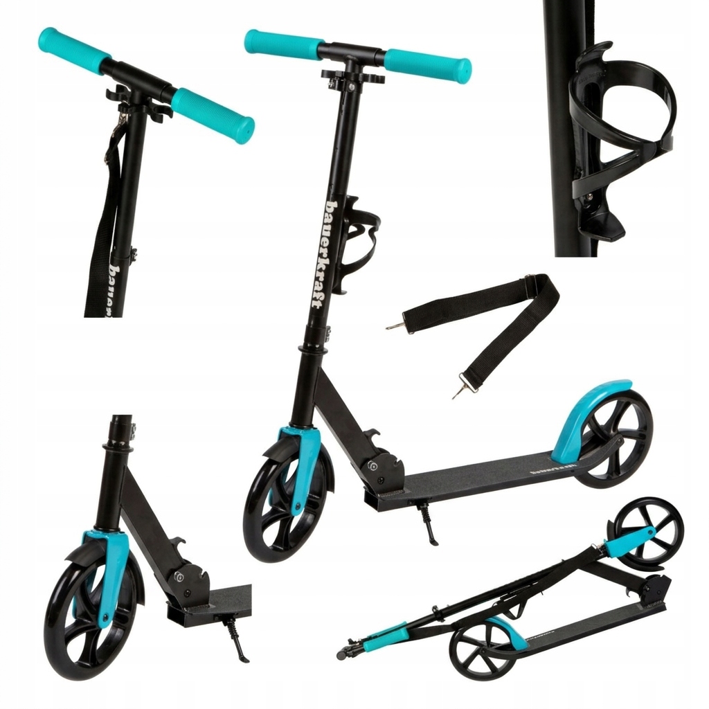 Hulajnoga Miejska Składana Regulowana Dla Dzieci Nastolatka Koła 200 mm