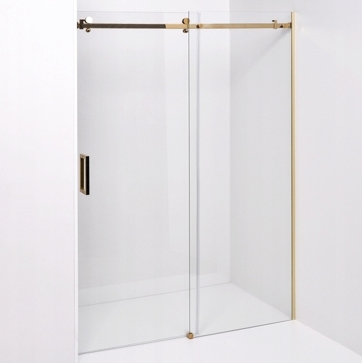 Złote Drzwi Prysznicowe Przesuwne 8mm D20 170cm