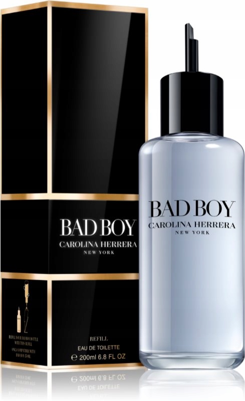 Carolina Herrera Bad Boy Toaletní Voda 200 ML Náplň
