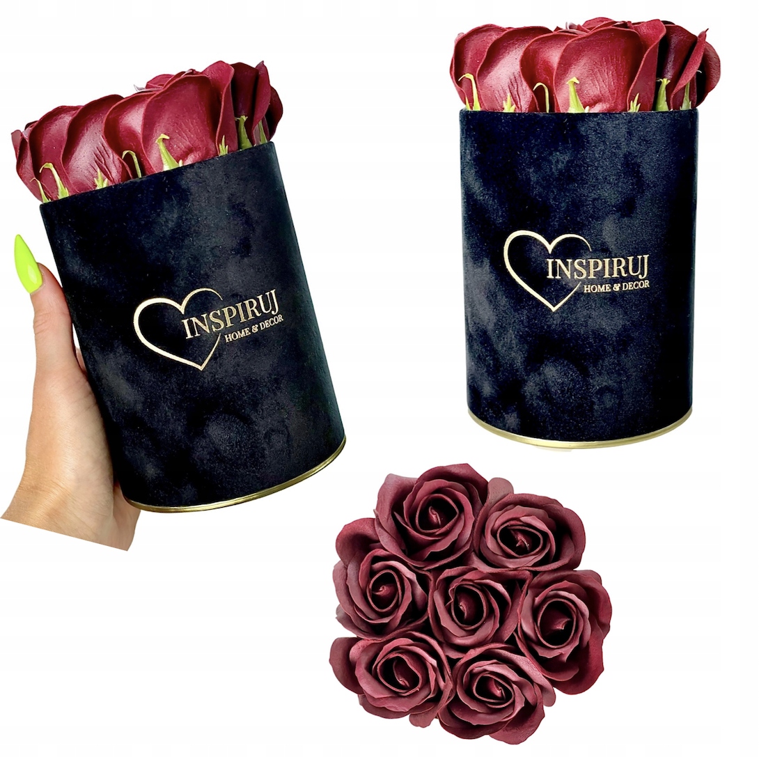 

Flowerbox Bukiet Kwiaty Mydlane Walentynki
