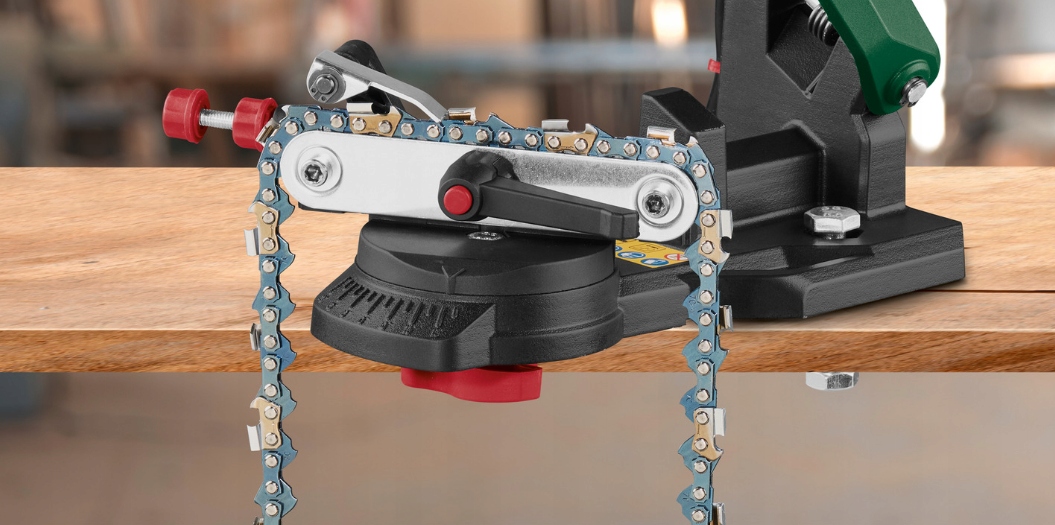 PARKSIDE PSG 85 C2 Ostrzałka do łańcuchów regulacja z podświetleniem LED Seria C2