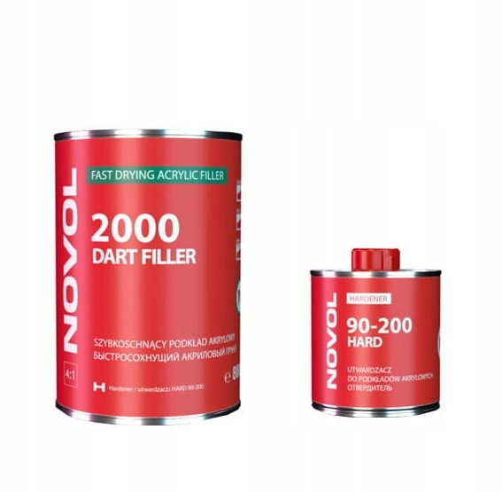 Акриловый праймер серый Novol Dart Filler 2000 1kg