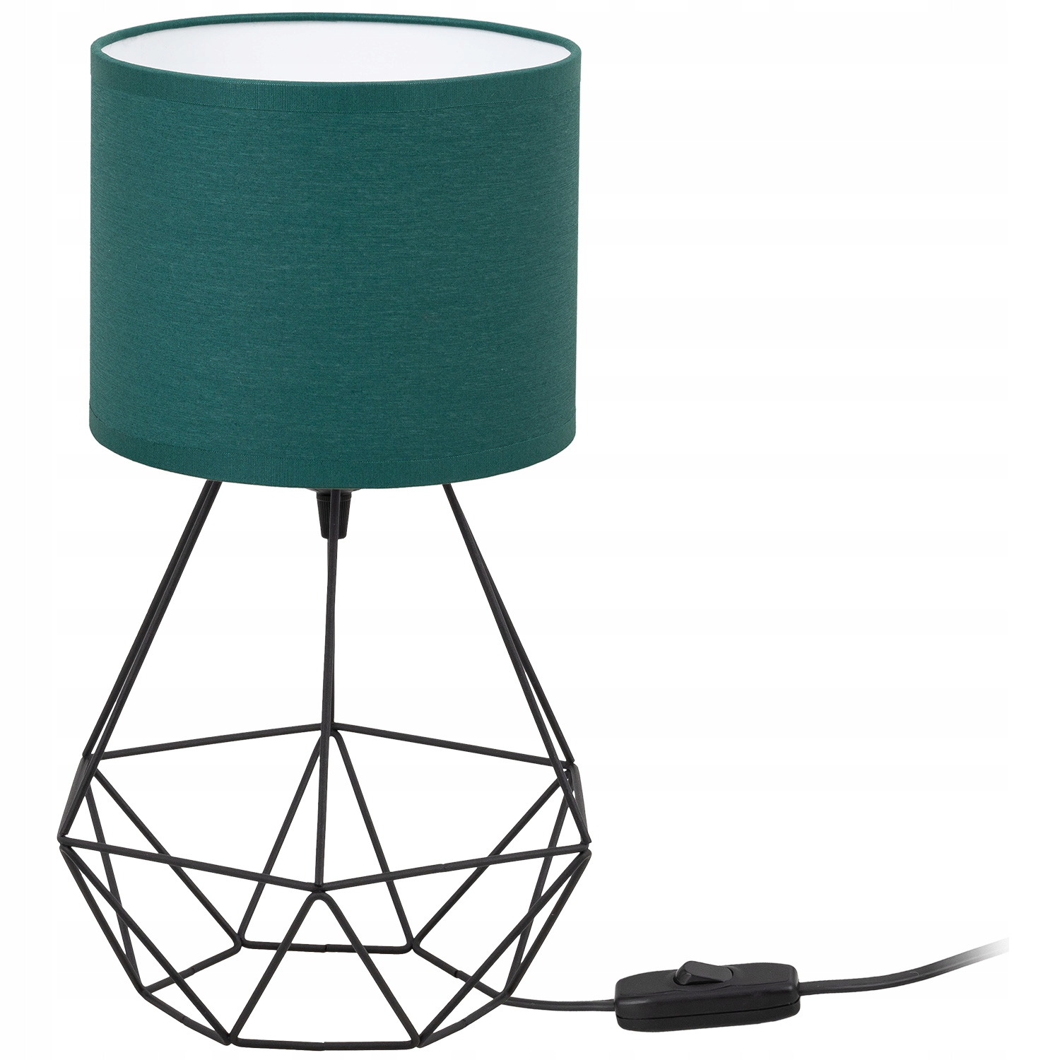 

Lampa Biurkowa Stołowa Nocna Abażur Tkanina Loft