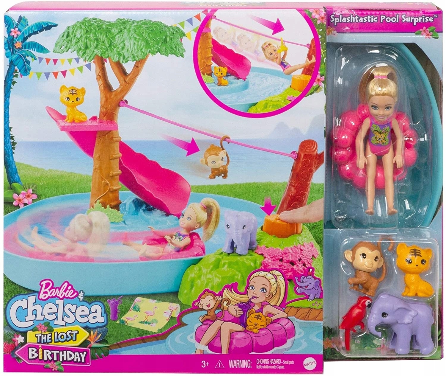 

Barbie Chelsea Wakacyjna przygoda w basenie GTM85