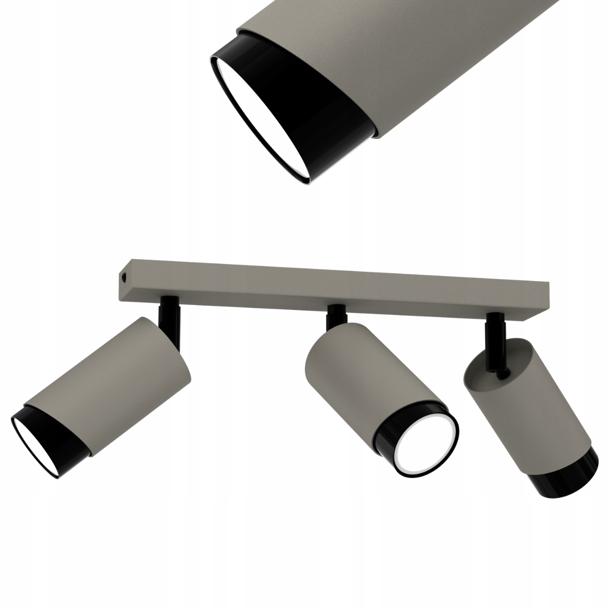 Stropní Svítidlo Reflektor Spot Tmavý Kašmír Nastavitelná Led GU10 Polsko