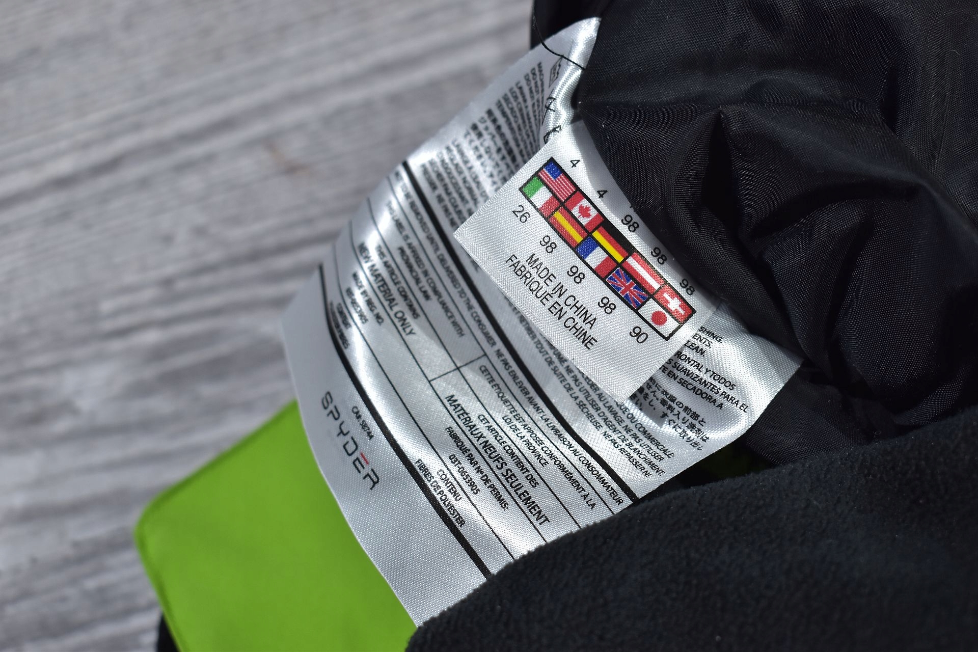 SPYDER Spodnie Narciarskie Dziecięce Szelki 4YRS Kolor zielony