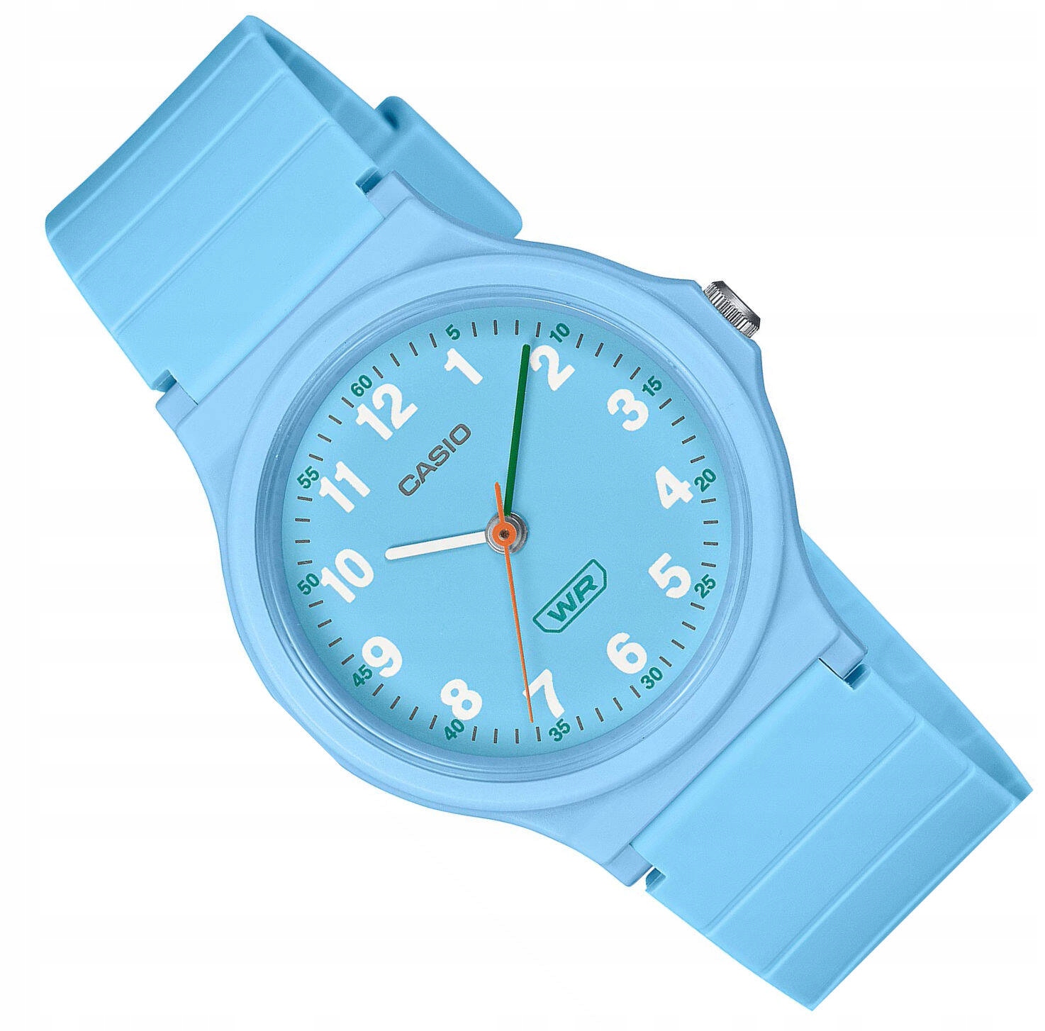 Malé Modré Klasické Čitelné Kulatý Dámské Hodinky Casio LQ-24B-2BEF