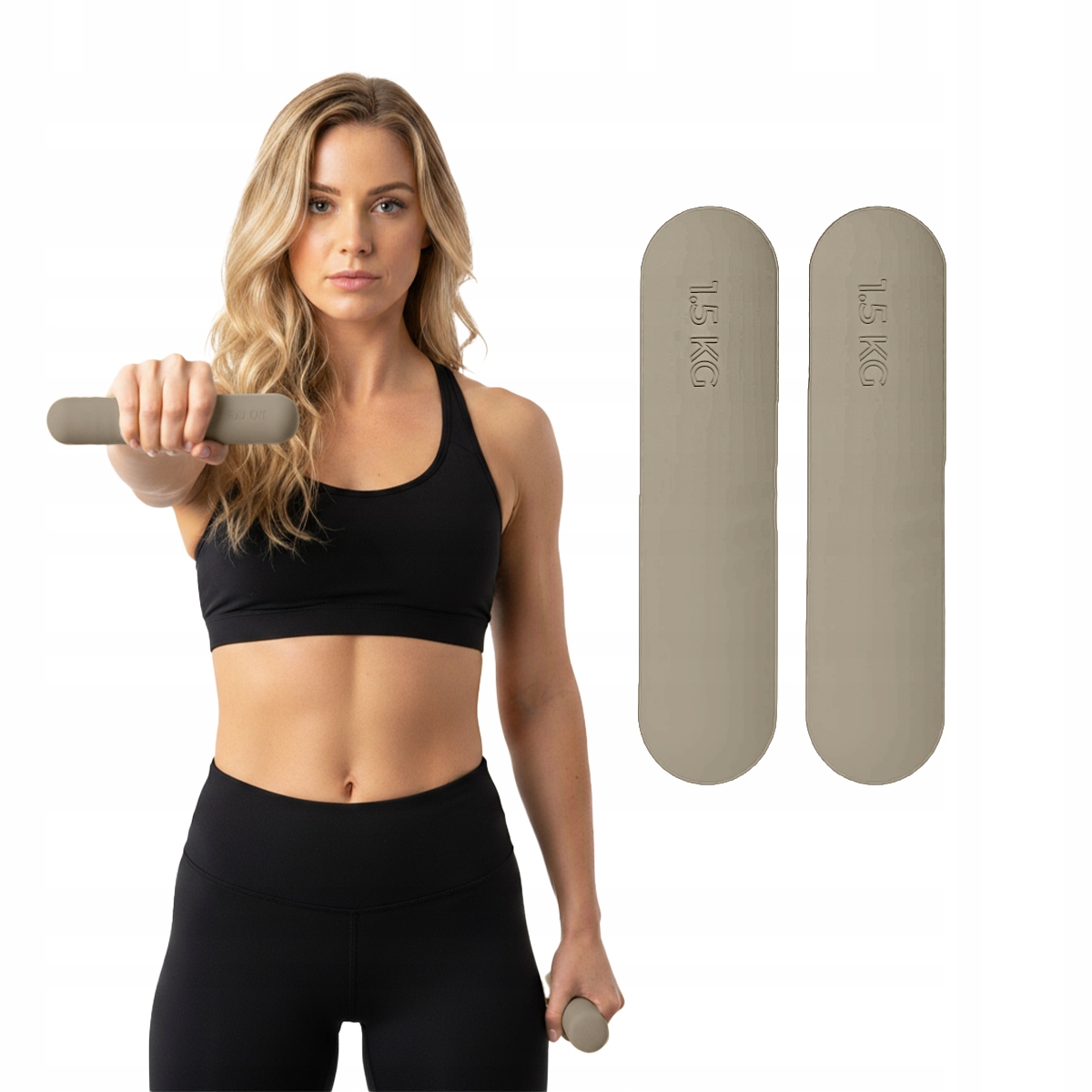 Zestaw Hantli Do Ćwiczeń Hantle Hantelki Do Ćwiczeń Pilates Fitness 2x1.5KG
