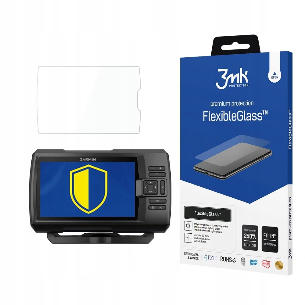 Szkło hybrydowe 3mk FlexibleGlass na Garmin Striker Plus 7sv