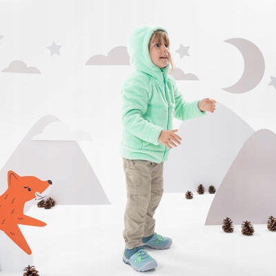 Polar turystyczny dla dzieci, Quechua MH500 Materiał dominujący poliester