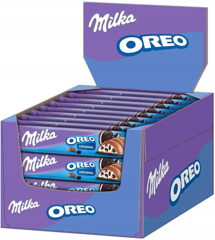 Baton Milka Oreo Orginal Z Ciasteczkami Oreo Kremem W Czekoladzie 37g x36