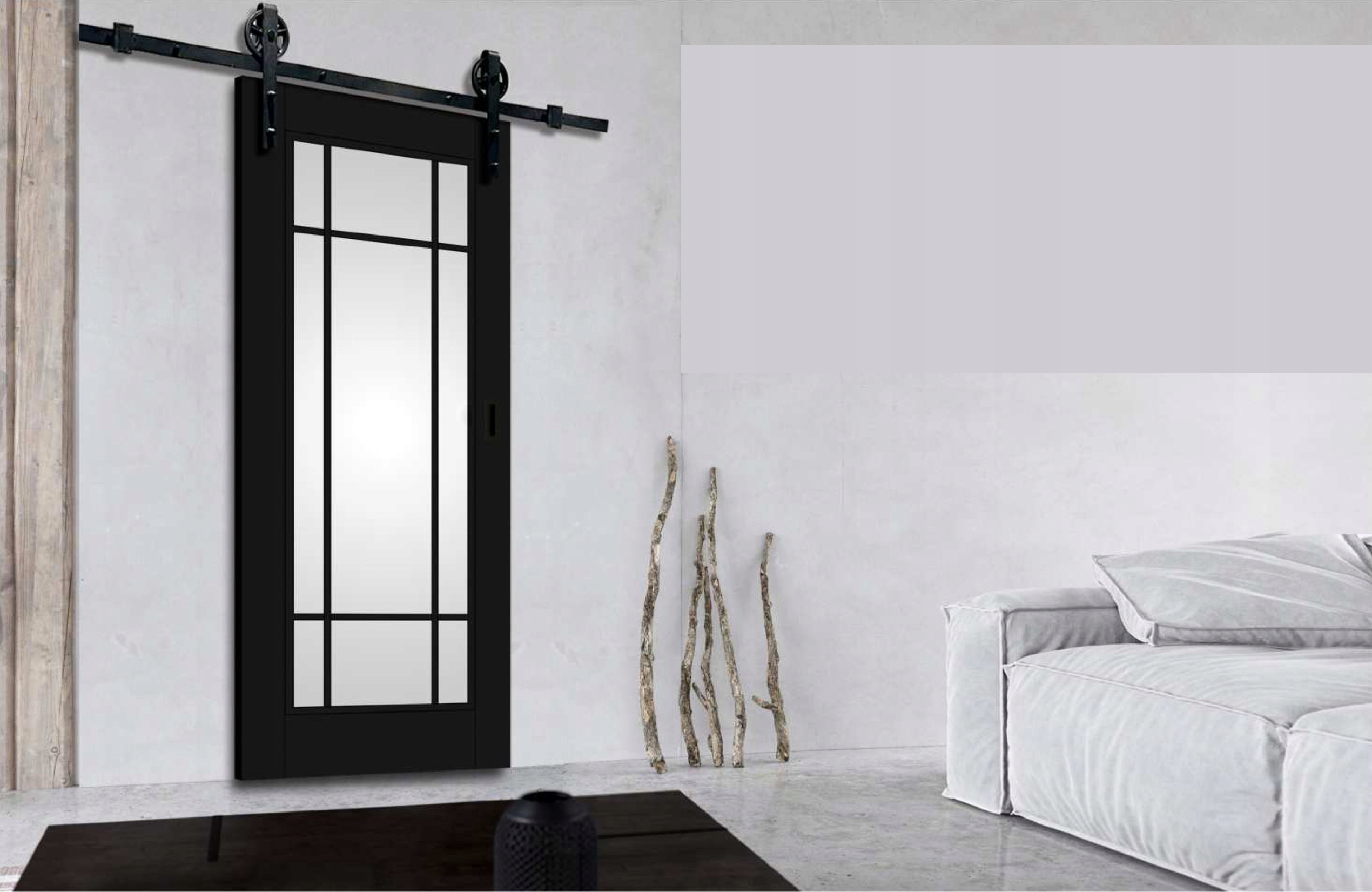 DRZWI WEWNĘTRZNE ELEGANCE LOFT LOFTOWE PRZESZKLONE PRZYLGOWE BEZPRZYLGOWE Liczba zawiasów 3