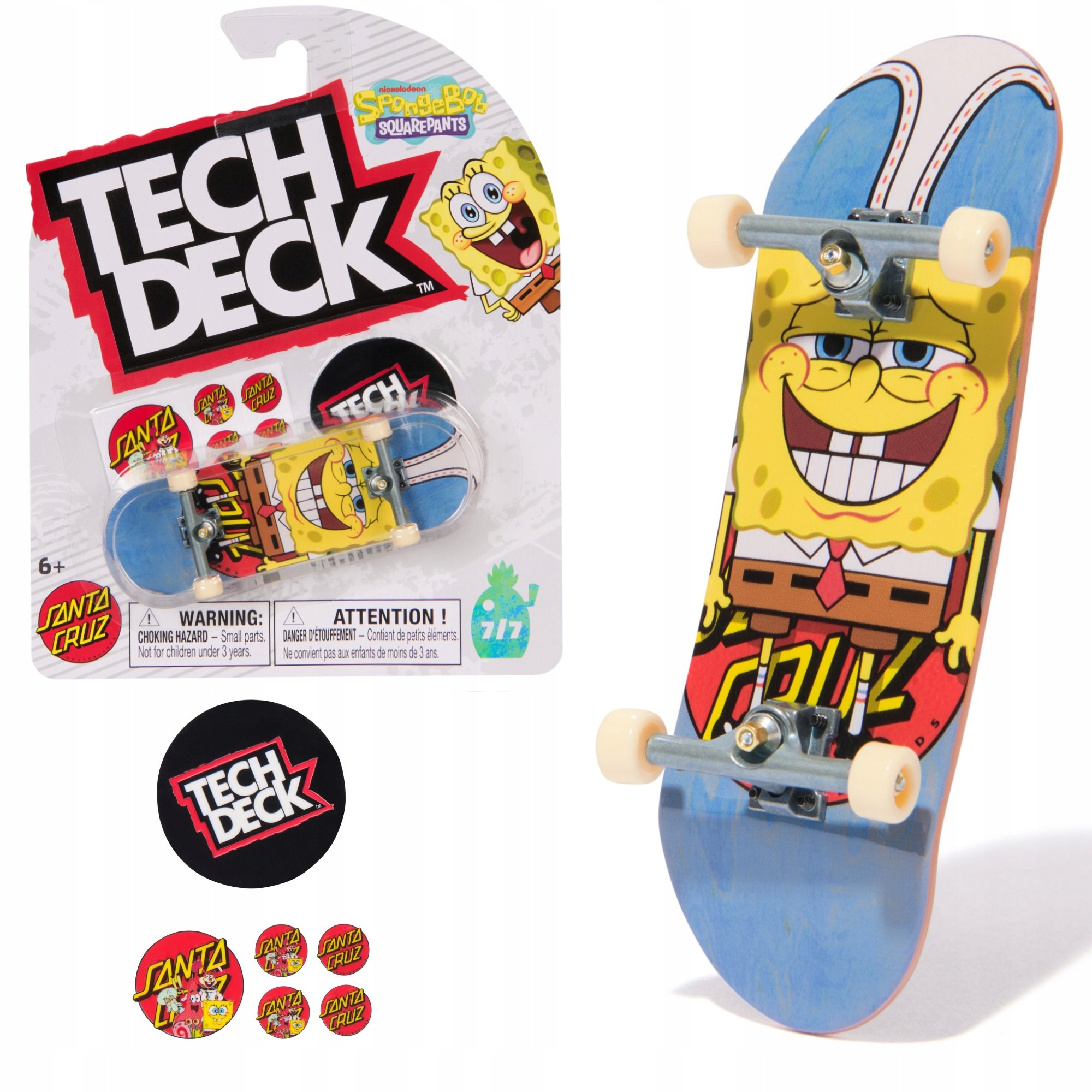 Deskorolka Fingerboard 2 Szt Santa Cruz The Simpsons Spongebob Tech Deck