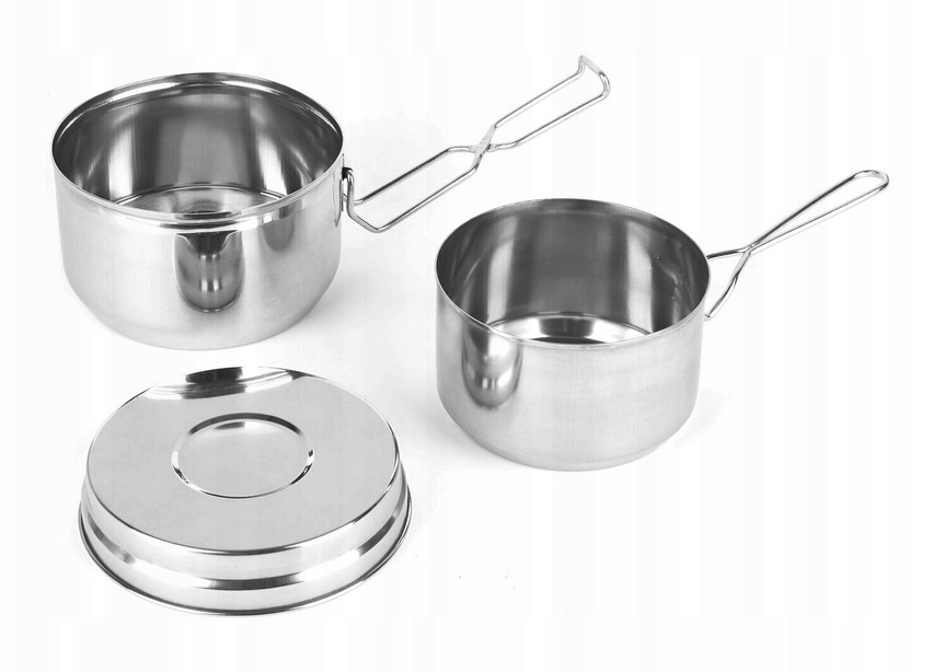 KINGHOFF STALOWA MENAŻKA TURYSTYCZNA, HARCERSKA 3 CZĘSCI