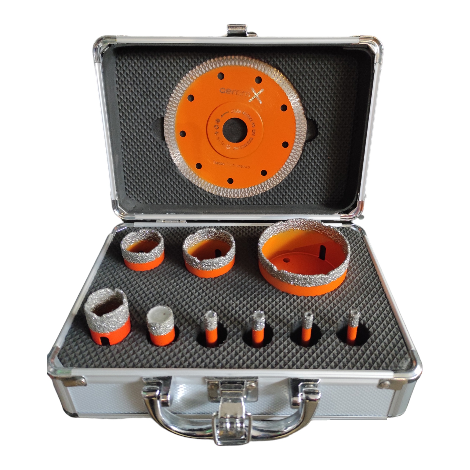 Ceram-X Zestaw wierteł koron do Gresu 10 elementów NOWY ULEPSZONY