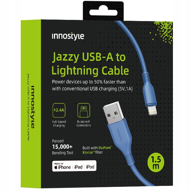 Innostyle Jazzy Kabel Usb Lightning Mfi Szybkiego Ładowania Do Iphone Kevla