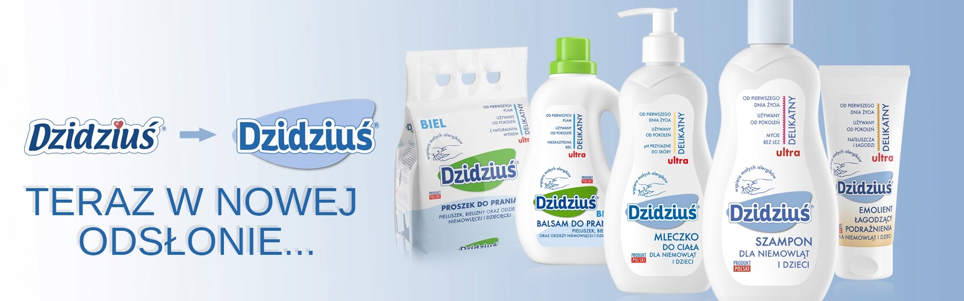 DZIDZIUŚ HIPOALERGICZNY ŻEL SZAMPON 2w1 NIEMOWLĄT Marka Dzidziuś