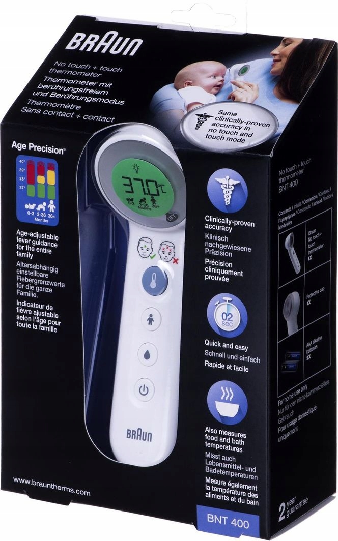 

Braun BNT400 Termometr bezdotykowy