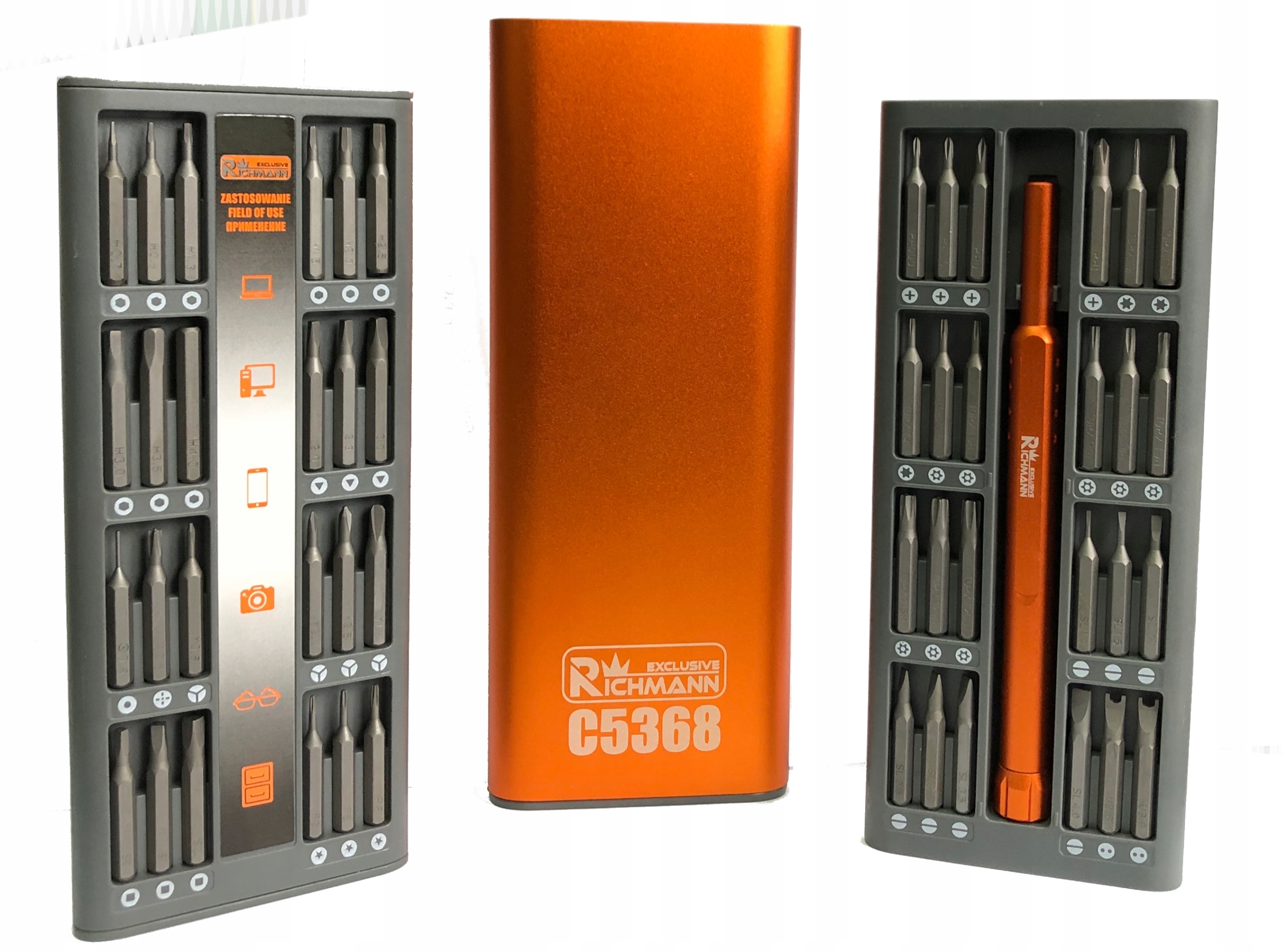 ZESTAW PRECYZYJNYCH ŚRUBOKRĘTÓW 48W1 TORX WKRĘTAKI