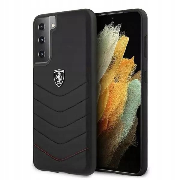 Pouzdro na telefon Ferrari Hardcase pro Samsung Galaxy S21 černé/černé pouz